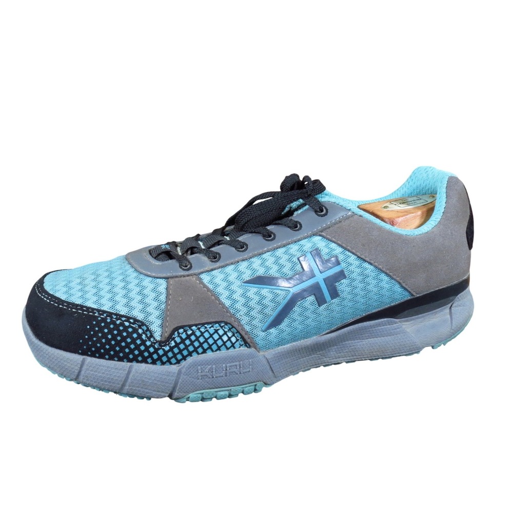 Kuru Quantum Women Athletic Walking Shoes Size 10.5 Fitness Blue Grey Mesh